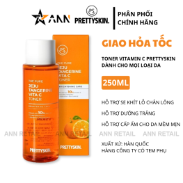 Nước Hoa Hồng Prettyskin The Pure Jeju Tangerine Vita C Toner 250ml - 8809733216403