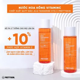 Nước Hoa Hồng Prettyskin The Pure Jeju Tangerine Vita C Toner 250ml