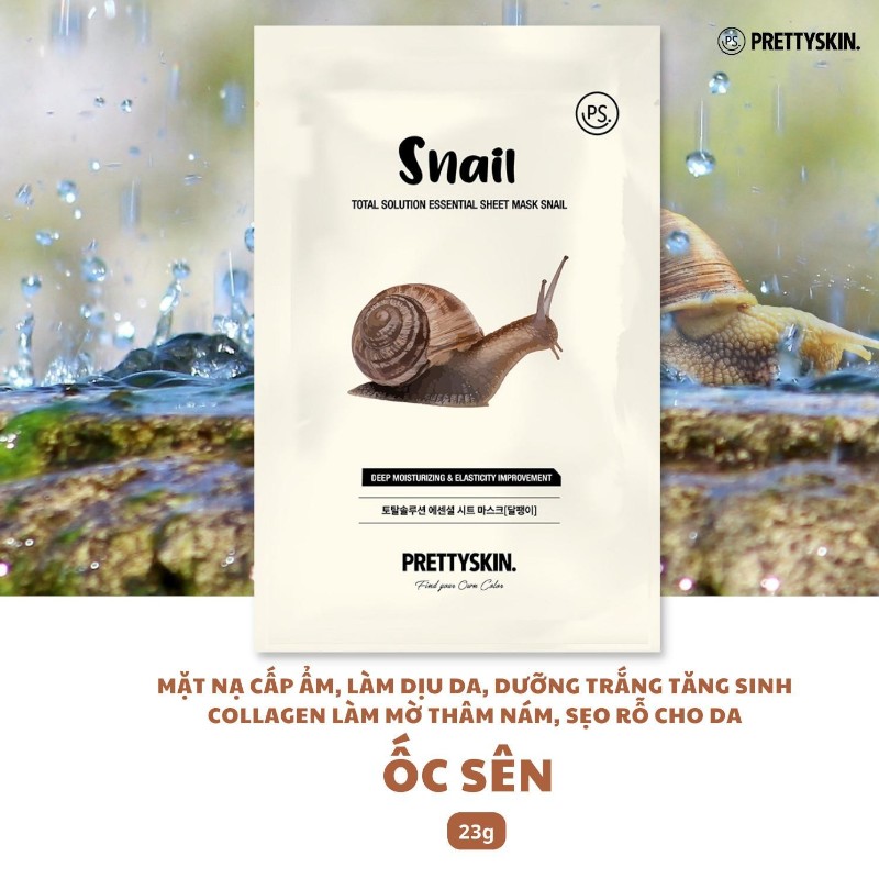 25922_phu-photoroom-35_20250109155852-3.jpg Mặt Nạ Ốc Sên Prettyskin Total Solution Essential Sheet Mask Snail - Hộp 10 Miếng - 8809733210388