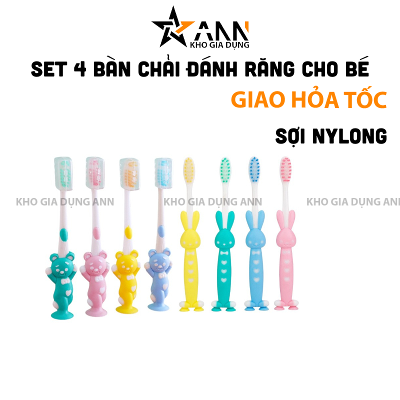 25929_272_20250320113519-1.png Set 4 Bàn Chải Đánh Răng - Bàn Chải vệ Sinh Răng Miệng Cho Bé Hình Gấu Và Thỏ Dễ Thương - 4BCDRCB