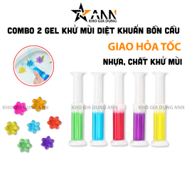 Combo 2 Gel Khử Mùi Bồn Cầu Diệt Khuẩn Toilet Dạng Thạch Cho Nhà Vệ Sinh - GKMBCDK