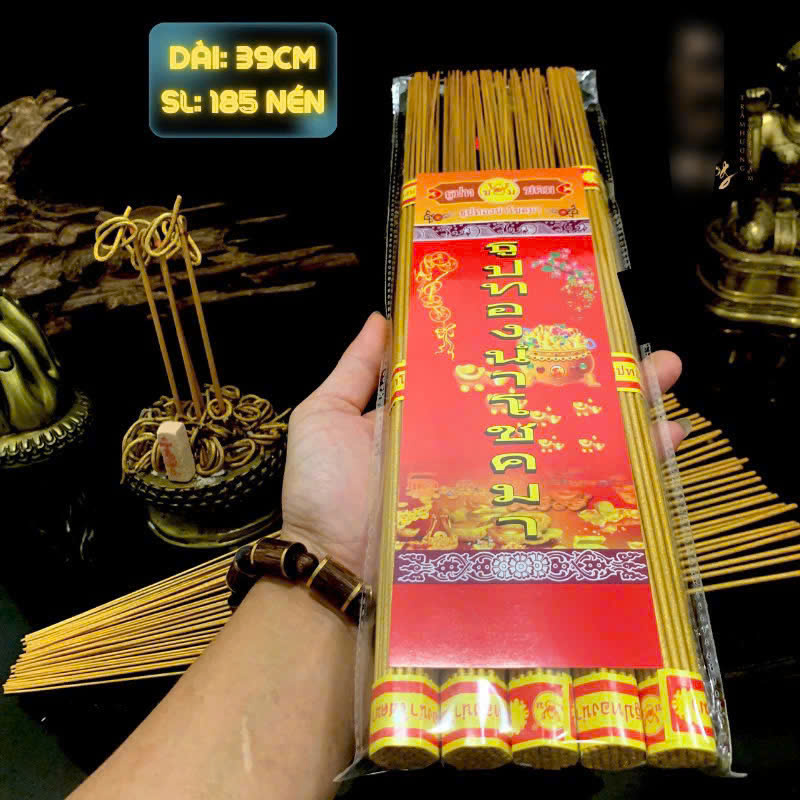 Phân phối túi Nén Nhang Thần Tài Thái Lan Nhập Khẩu - Hương Sạch Cuộn Tàn Đồng Xu 39cm 3 Phân phối túi Nén Nhang Thần Tài Thái Lan Nhập Khẩu - Hương Sạch Cuộn Tàn Đồng Xu 39cm