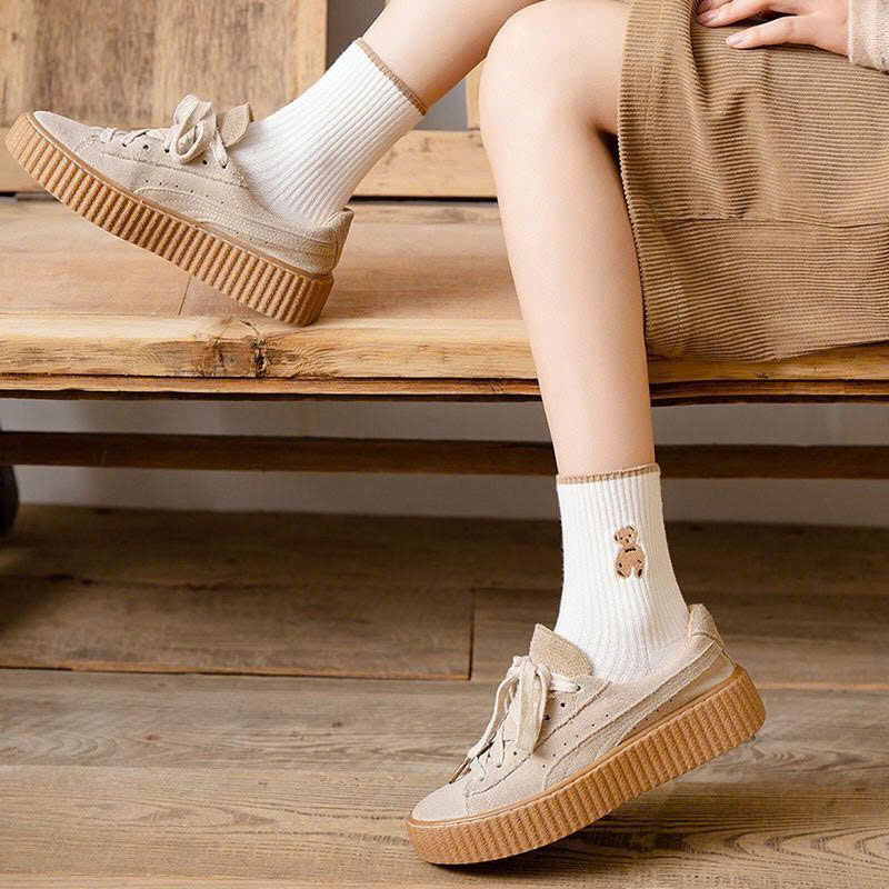 Sỉ set 5 Đôi Vớ Cổ Cao Họa Tiết Hình Gấu - Đôi Tất Cổ Cao Phong Cách Hàn Quốc 7 Sỉ set 5 Đôi Vớ Cổ Cao Họa Tiết Hình Gấu - Đôi Tất Cổ Cao Phong Cách Hàn Quốc