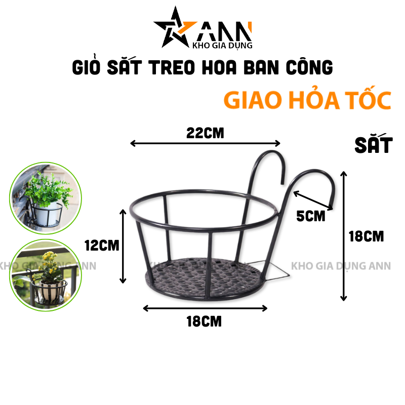 26016_354_20250320114946.png Giỏ Sắt Tròn Treo Hoa Ban Công 18x18cm - GTH01