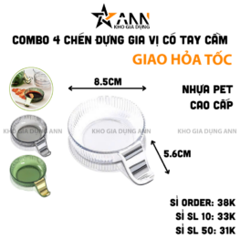 Chén Đựng Gia Vị Có Tay Cầm - Chén Đựng Nước Chấm Bằng Nhựa 8,5x5,6cm - CDGV06