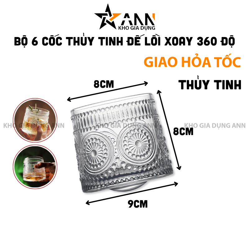 26093_419_20250320121336.png Bộ 6 Cốc Thủy Tinh - Ly Uống Rượu Đế Lồi Xoay 360 Độ 8x8x9cm - LTTDL01