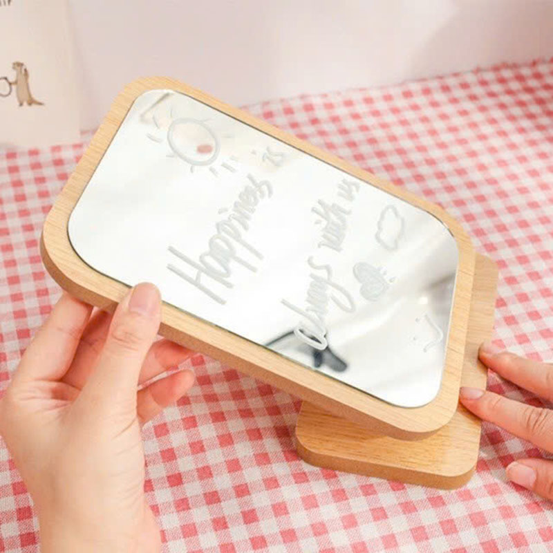 Gương Gỗ Để Bàn - Giương Trang Điểm Để Bàn - Gương Gỗ - Khớp Xoay 180 Độ 19x16cm 9 Gương Gỗ Để Bàn - Giương Trang Điểm Để Bàn - Gương Gỗ - Khớp Xoay 180 Độ 19x16cm