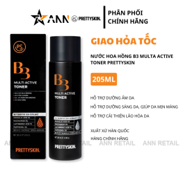 Nước Hoa Hồng B3 Multi Active Toner Prettyskin 205ml - 8809733218780