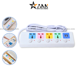Ổ Cắm Điện 4m Đa Năng Kèm Sạc USB - OCD01