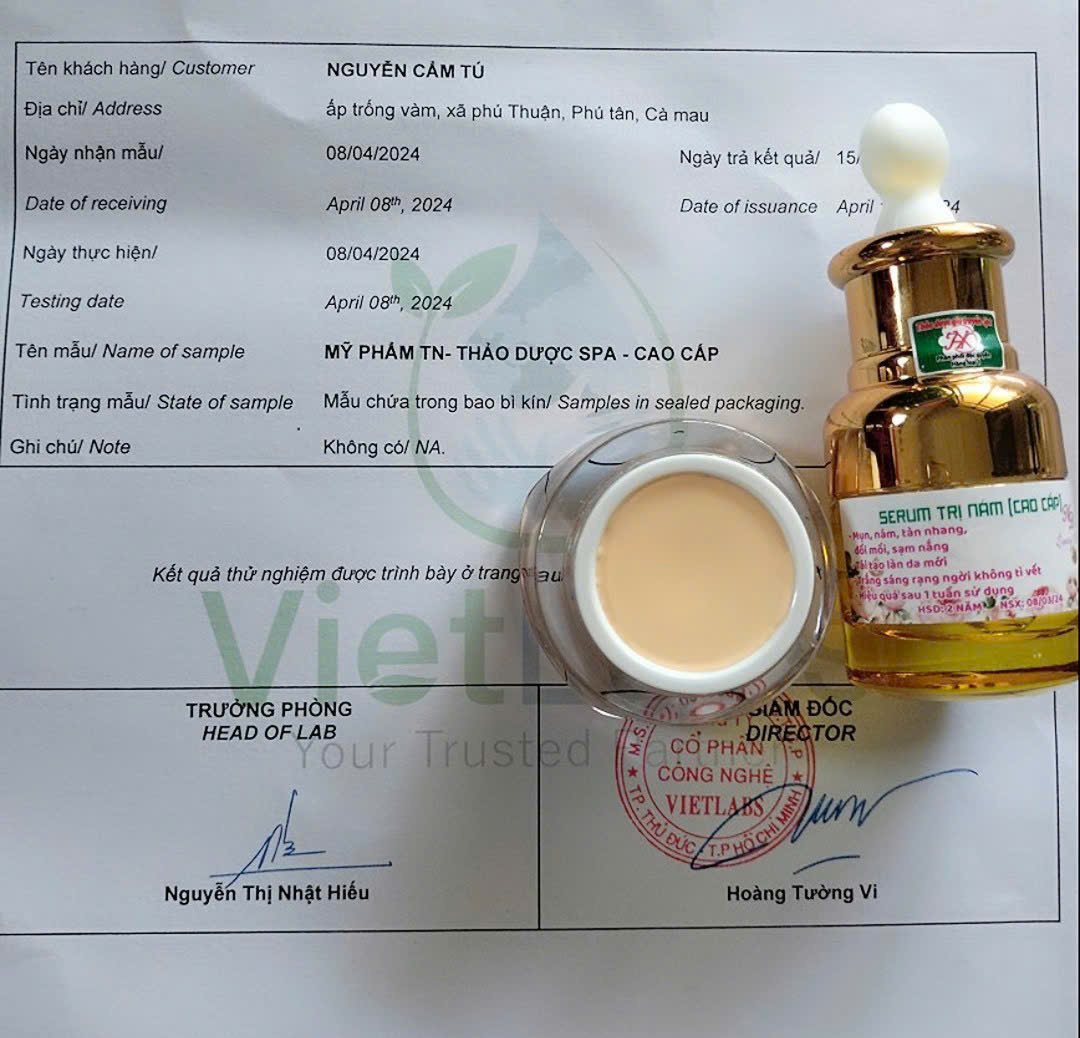 26252_z7338022367332-3f4882dca60d672f997e5d26e23568ae_20251218125541.png Combo Tái Tạo Gia Truyền Spa Kem Face 10g & Serum 15ml Hỗ Trợ Da Thâm Nám Tàn Nhang - CTTGTS