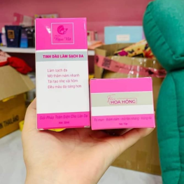 Combo Ngọc Nữ Chính Hãng - Kem Face Hoa Hồng 15g & Serum 30ml Hỗ Trợ Cải Thiện Da Thâm Nám Lão Hóa Da - CBHHNN