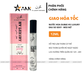 Nước Hoa Dubai Hv Luxury Eau So Sexy 12ml Mùi Nữ Cao Cấp - Hương Thơm Quyến Rũ Ngọt Ngào - NHDHL01