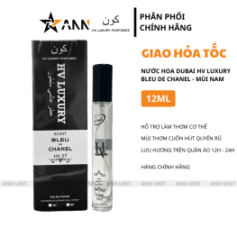 Nước Hoa Dubai Hv Luxury Bleu De Chanel 12ml Mùi Nam Cao Cấp - Hương Thơm Quyến Rũ Cuốn Hút - NHDHL02