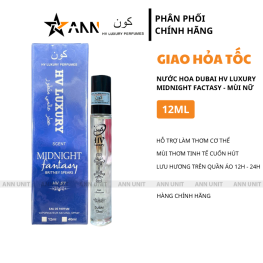 Nước Hoa Dubai Hv Luxury Midninght Fantasy 12ml Mùi Nữ Cao Cấp - Hương Thơm Tinh Tế Cuốn Hút - NHDHL06
