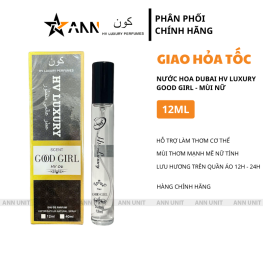 Nước Hoa Dubai Hv Luxury Good Girl 12ml Mùi Nữ Cao Cấp - Hương Thơm Mạnh Mẽ Nữ Tính - NHDHL07
