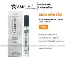 Nước Hoa Dubai Hv Luxury Coco Mademoiselle 12ml Mùi Nữ Cao Cấp - Hương Thơm Nữ Tính Tươi Mát - NHDHL10