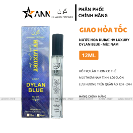 Nước Hoa Dubai Hv Luxury Dylan Blue 12ml Mùi Nam Cao Cấp - Hương Thơm Nam Tính Lôi Cuốn - NHDHL12