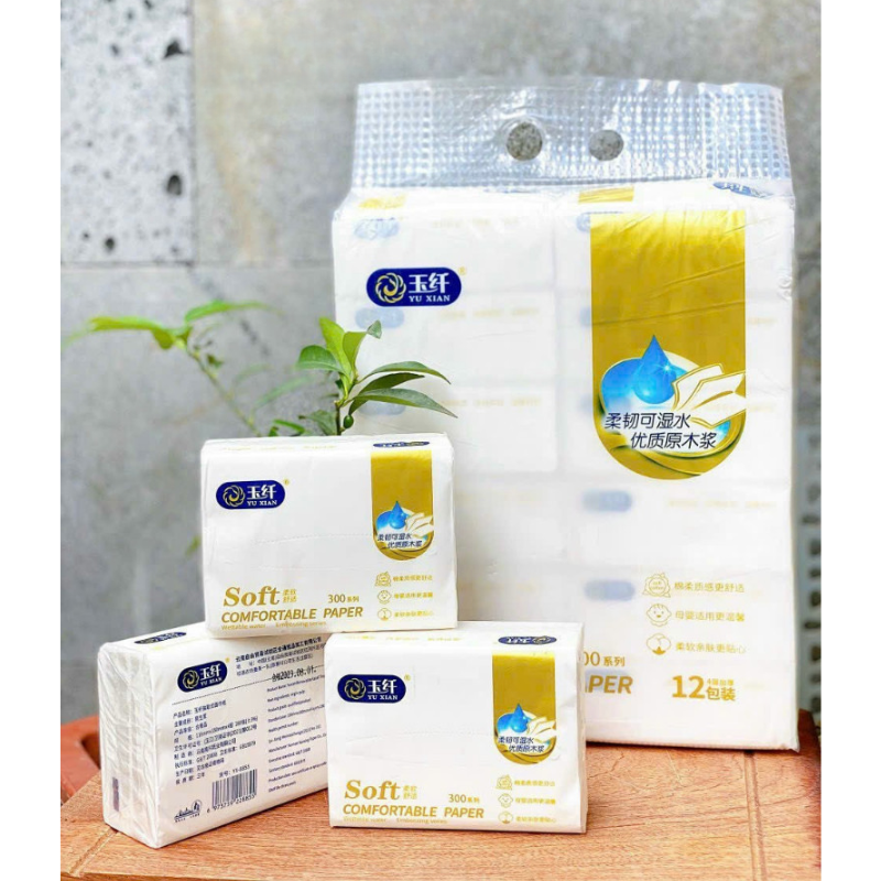Túi 12 Gói Khăn Giấy Ăn Soft Yuxian Nội Địa Trung Cao Cấp 5 Túi 12 Gói Khăn Giấy Ăn Soft Yuxian Nội Địa Trung Cao Cấp