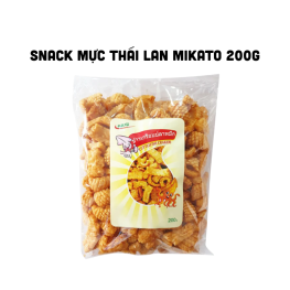 Snack Mực Thái Lan Mikato Thơm Ngon Túi Zip 200g - SMTLM200G