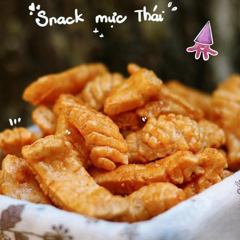 Snack Mực Thái Lan Mikato Thơm Ngon Túi Zip 200g 8 Snack Mực Thái Lan Mikato Thơm Ngon Túi Zip 200g