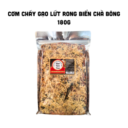 Cơm Cháy Gạo Lứt Rong Biển Chà Bông Tiến Vua Thơm Ngon Túi Zip 180g - CCGLRBCBTVTZ180G