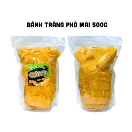 Bánh Tráng Phô Mai Bơ Sữa Ngũ Sắc Thơm Ngon Túi Zip 500g - BTPMBSNSTZ500G