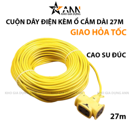 Cuộn Dây Điện - Ổ Cắm Điện Cao Cấp Chịu Lực Tốt Dài 27m - CDD01