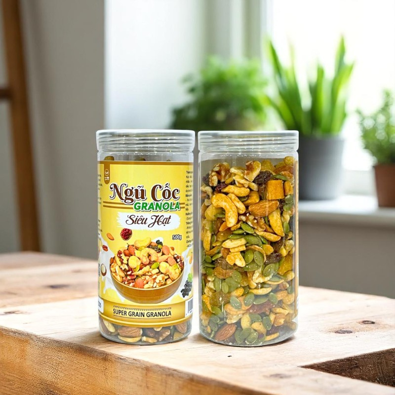 Bảng giá sỉ ngũ Cốc Granola Siêu Hạt Hộp 500g Thơm Ngon 5 Bảng giá sỉ ngũ Cốc Granola Siêu Hạt Hộp 500g Thơm Ngon