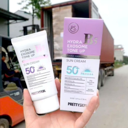 Kem Chống Nắng B5 PrettySkin 50ml Màu Tím - Hỗ Trợ Chống Nắng Dưỡng Sáng Cải Thiện Lão Hóa Da