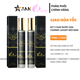 Set 2 Chai Nước Hoa Charme Luxury 10ml Cho Nam Mùi Thơm Lịch Lãm Sang Trọng - 8936194698902