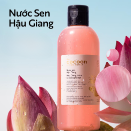 Nước Sen Hậu Giang Toner Cocoon 310ml Dành Cho Da Nhạy Cảm Hỗ Trợ Cấp Ẩm Phục Hồi Da