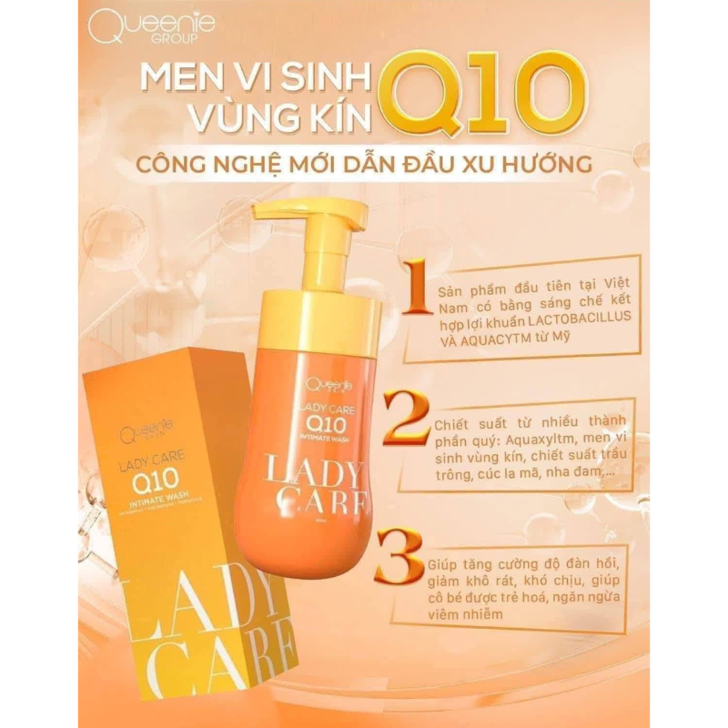 Sỉ dung Dịch Vệ Sinh Phụ Nữ Lady Care Q10 Queenie Skin 120ml - Hỗ Trợ Cấp Ẩm Làm Sạch Dịu Nhẹ 9 Sỉ dung Dịch Vệ Sinh Phụ Nữ Lady Care Q10 Queenie Skin 120ml - Hỗ Trợ Cấp Ẩm Làm Sạch Dịu Nhẹ