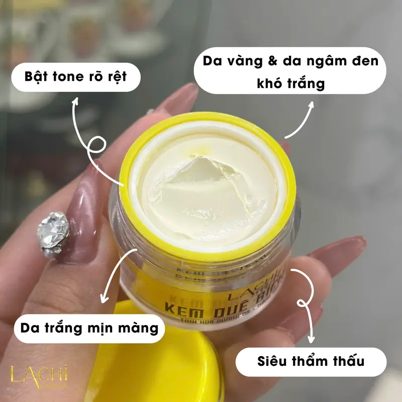 Kem Face Kem Quê Bích Chi Lachi Cheese Mini 5g 9 Kem Face Kem Quê Bích Chi Lachi Cheese Mini 5g