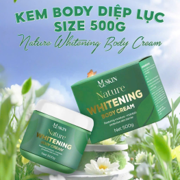 Kem Body Diệp Lục Mq Skin 500g - Kem Body Mqskin Nature Whitening Body Cream