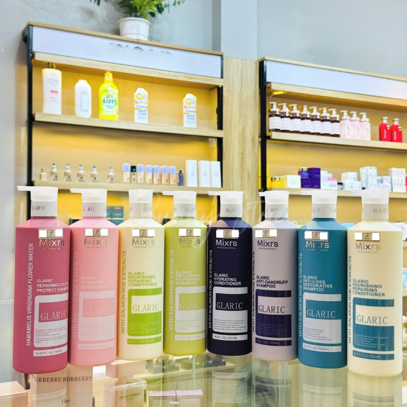 Combo Gội Xả Mixrs Màu Xanh Lá 500ml 7 Combo Gội Xả Mixrs Màu Xanh Lá 500ml