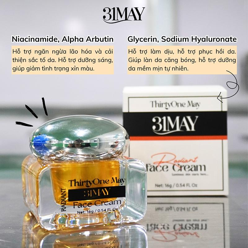 26545_28_20250806143631-8.png Kem Face Dưỡng Trắng Mờ Nám 31may Radiant - Kem Dưỡng Radiant Thirty One May 16g - 8938562528057