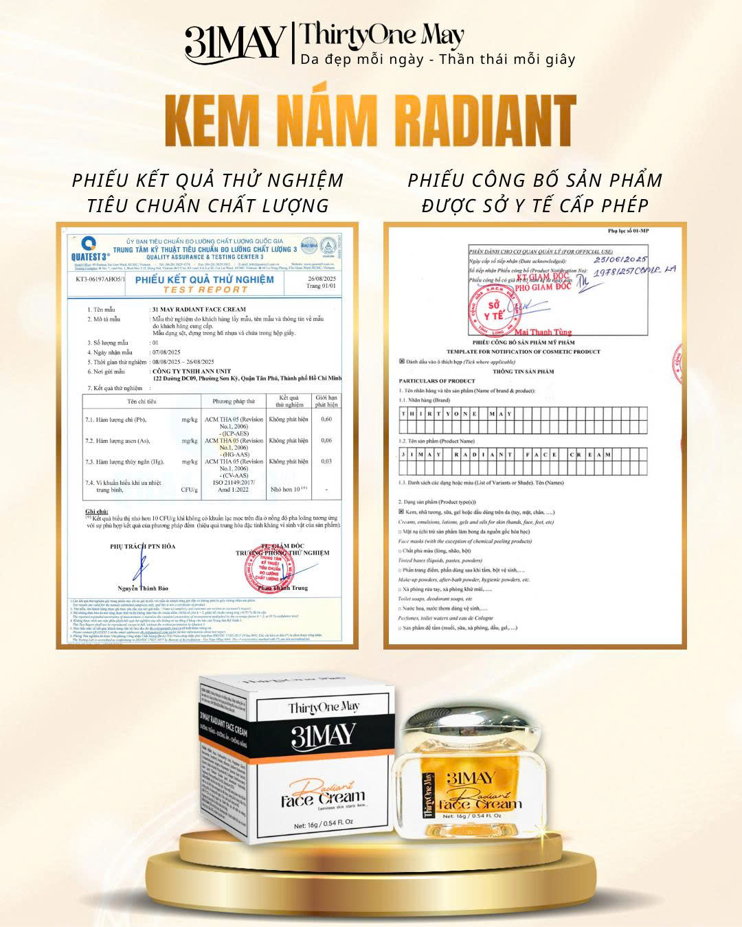 Kem Face Dưỡng Trắng Mờ Nám 31may Radiant - Kem Dưỡng Radiant Thirty One May 16g 16 Kem Face Dưỡng Trắng Mờ Nám 31may Radiant - Kem Dưỡng Radiant Thirty One May 16g