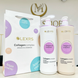 Set 2 Chai Gội Xả Olexrs Argan Oil Essence Màu Tím 500ml