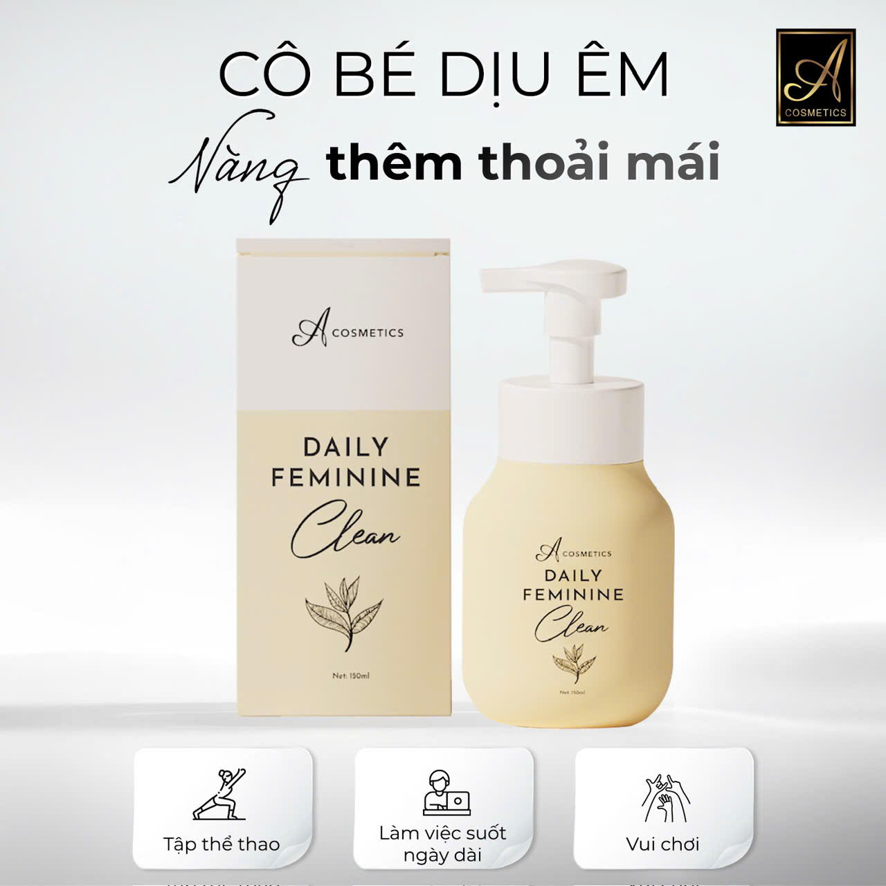 26602_z6933334731394-926a9a82bc65416760b9248734312691_20250825103228-1.jpg Dung Dịch Vệ Sinh A Cosmetics Daily Feminine Clean 150ml - Tặng Nước Hoa Vùng Kín 5ml - DDVSAC