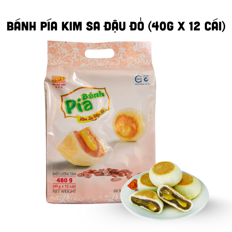 26626_28_20250828122000-1.png Bánh Pía Kim Sa Đậu Đỏ Tân Huê Viên Thơm Ngon 480g (40g x 12 cái) - 8936014311608