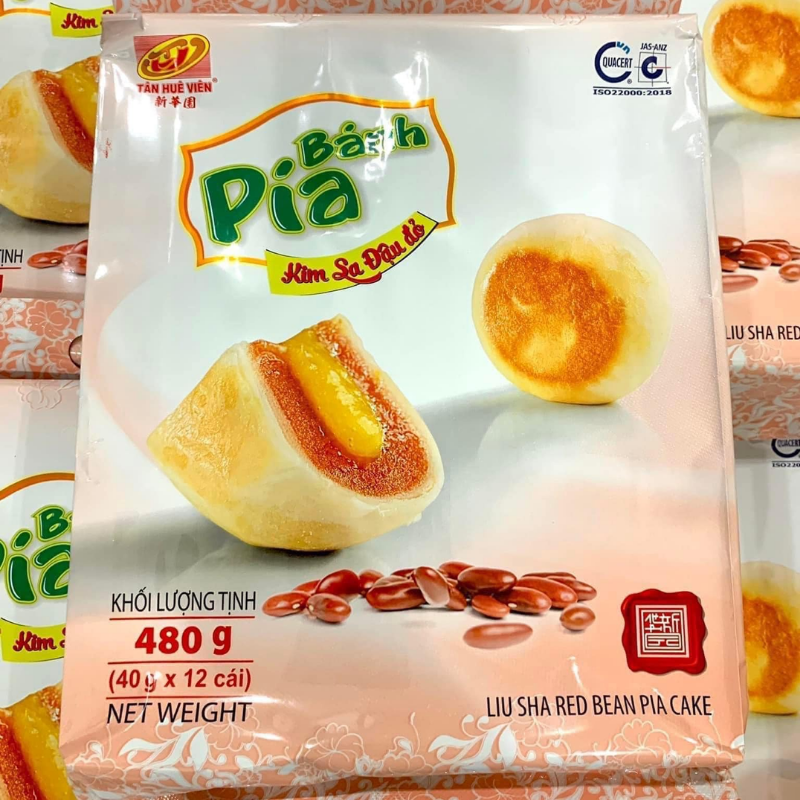 26626_32_20250828122005-1.png Bánh Pía Kim Sa Đậu Đỏ Tân Huê Viên Thơm Ngon 480g (40g x 12 cái) - 8936014311608