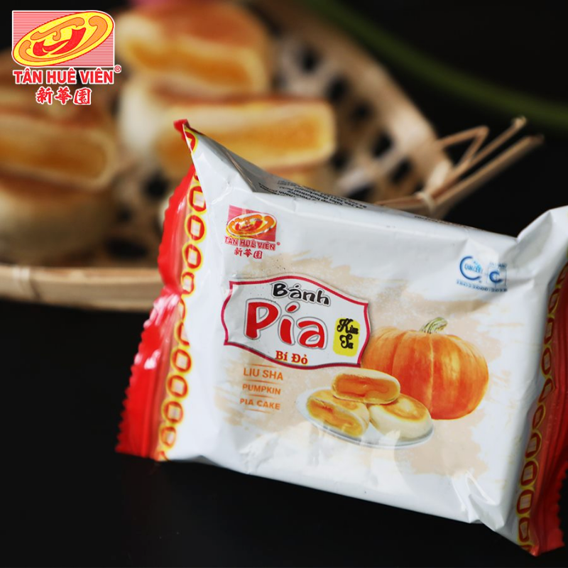 Bánh Pía Kim Sa Bí Đỏ Tân Huê Viên Thơm Ngon 480g (40g x 12 cái) 5 Bánh Pía Kim Sa Bí Đỏ Tân Huê Viên Thơm Ngon 480g (40g x 12 cái)
