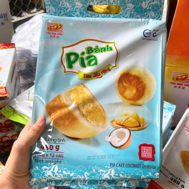 26637_98_20250828151048-1.png Bánh Pía Dừa Sầu Riêng Tân Huê Viên Thơm Ngon 480g (40g x 12 cái) - 8936014313282