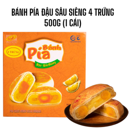 Bánh Pía Đậu Sầu Riêng Tân Huê Viên 4 Trứng 500g (1 cái) - BPDSR4T