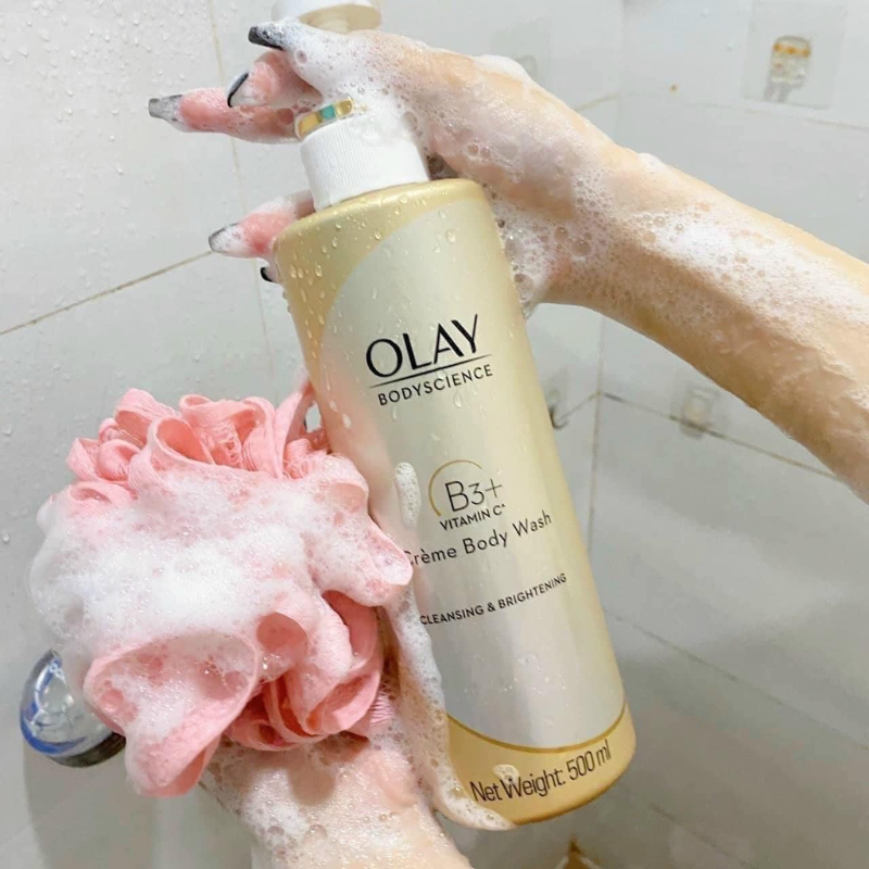 Sữa Tắm Dưỡng Sáng Da Olay B3+ Vitamin C Màu Trắng 500ml 6 Sữa Tắm Dưỡng Sáng Da Olay B3+ Vitamin C Màu Trắng 500ml