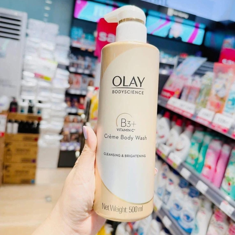 Sữa Tắm Dưỡng Sáng Da Olay B3+ Vitamin C Màu Trắng 500ml 2 Sữa Tắm Dưỡng Sáng Da Olay B3+ Vitamin C Màu Trắng 500ml