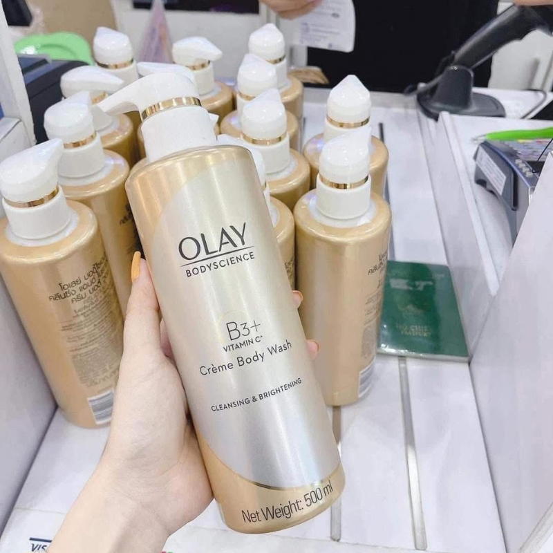 Sữa Tắm Dưỡng Sáng Da Olay B3+ Vitamin C Màu Trắng 500ml 5 Sữa Tắm Dưỡng Sáng Da Olay B3+ Vitamin C Màu Trắng 500ml