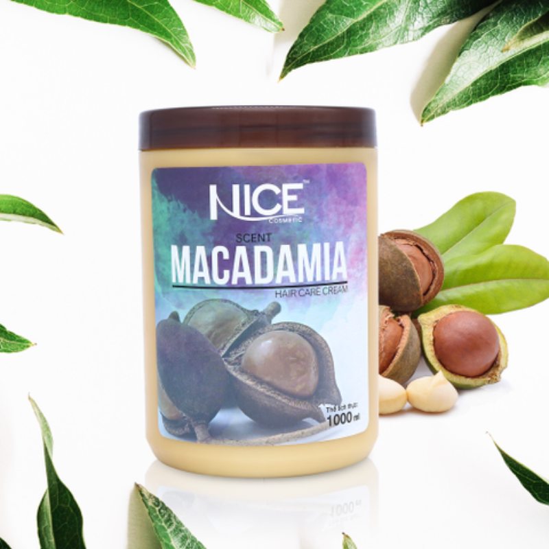 Kem Hấp Ủ Tóc Hương Macadamia Nice Cosmetic 1000ml 6 Kem Hấp Ủ Tóc Hương Macadamia Nice Cosmetic 1000ml