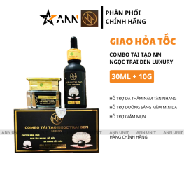 Combo Tái Tạo Ngọc Trai Đen Nn Luxury Serum 30ml & Kem Face 10g - CBTTNTDNN