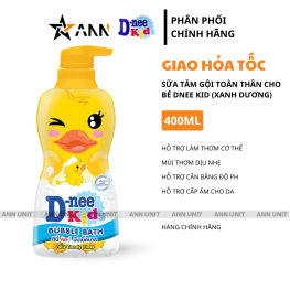 Sữa Tắm Gội Toàn Thân Cho Bé Dnee Kid Thái Lan Màu Vàng 400ml - 8851989062310